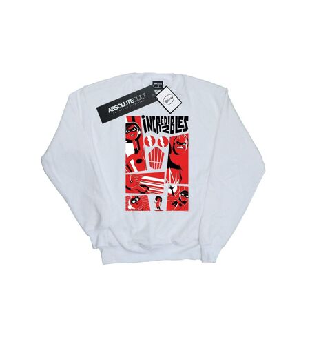 Disney Sweatshirt Collage The Incredibles Femme/Ladies (Blanc) - UTBI32046