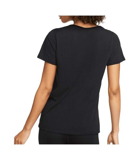 T-shirt Noir Femme Nike Script - L