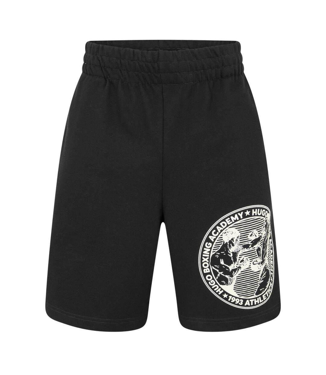 Mens Dubox Graphic Print Boxing Shorts Black Hugo-2
