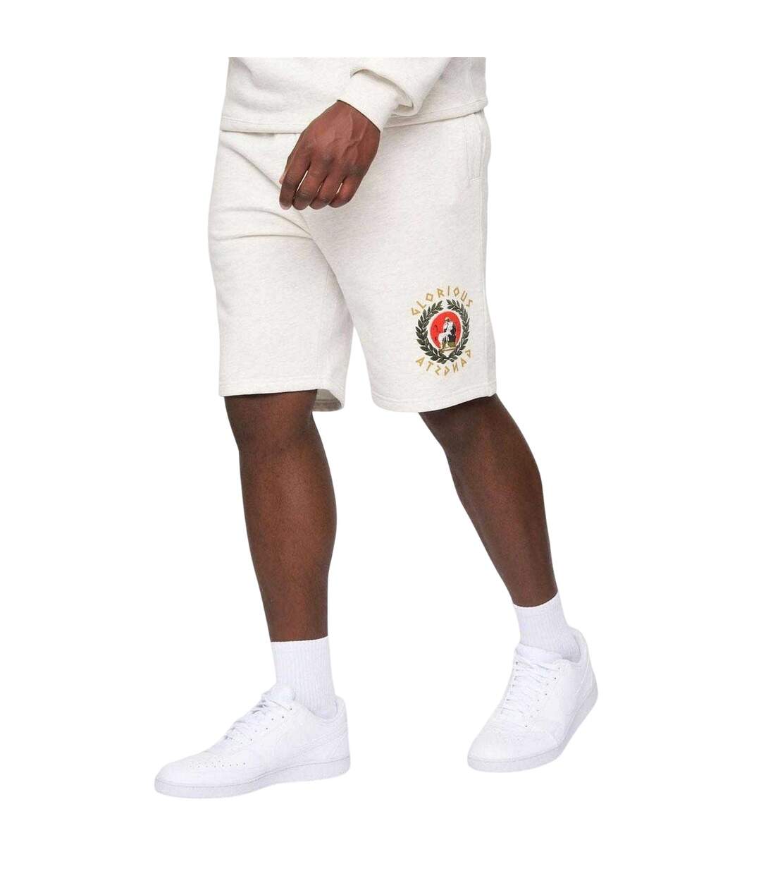 Mens Ceazar Cotton Blend Shorts Grey Glorious Gangsta-4