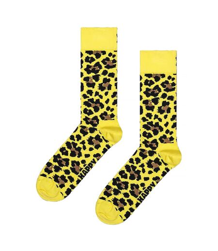 Bright Leopard Design Novelty Patterned Socks for Men and Women