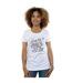 Disney T-shirt en coton Mickey et Minnie Mouse Kiss Sketch - Femmes/Ladies (Blanc) - UTBI30985-2