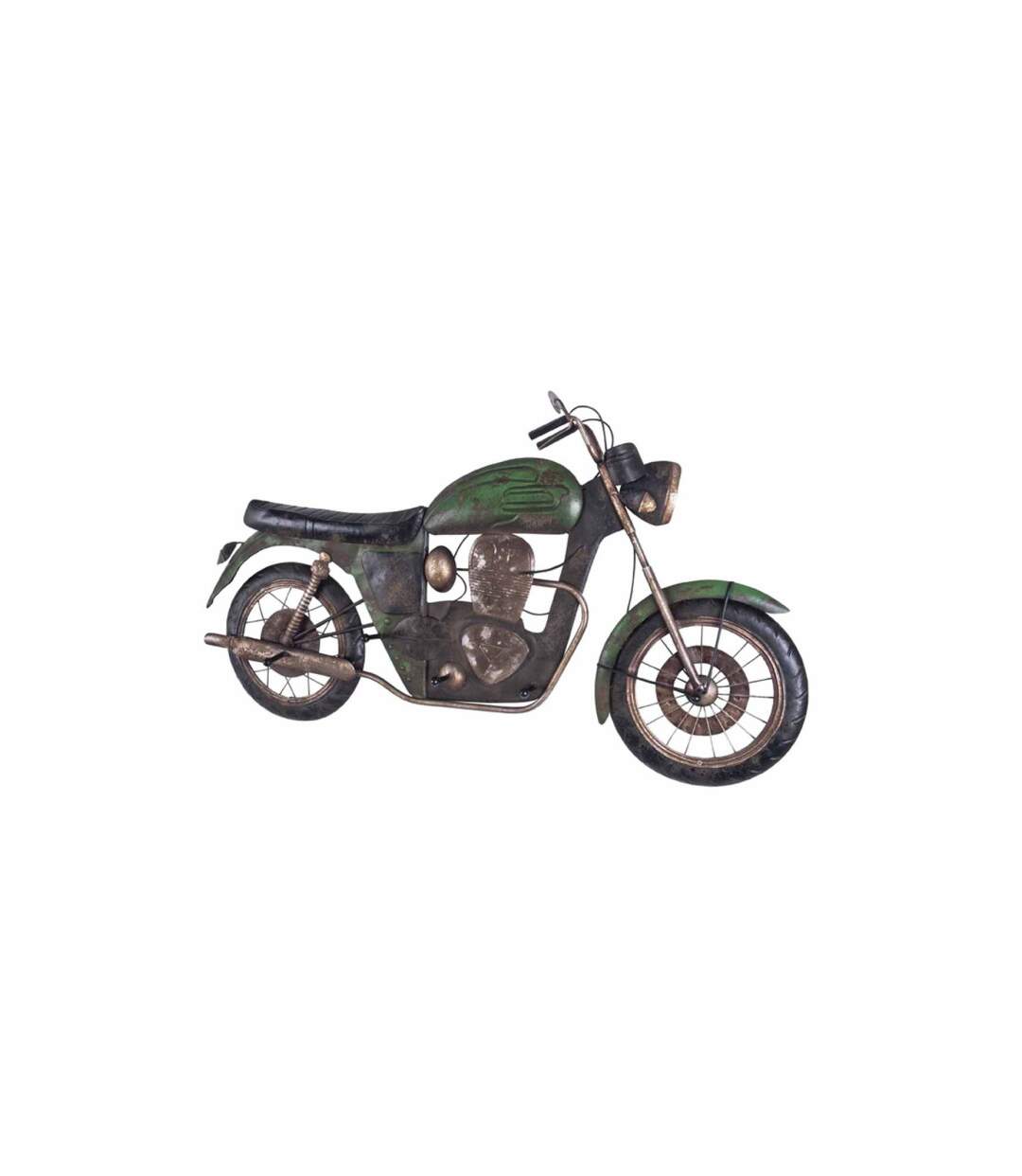 Patère Murale Vintage Moto 96cm Vert-1