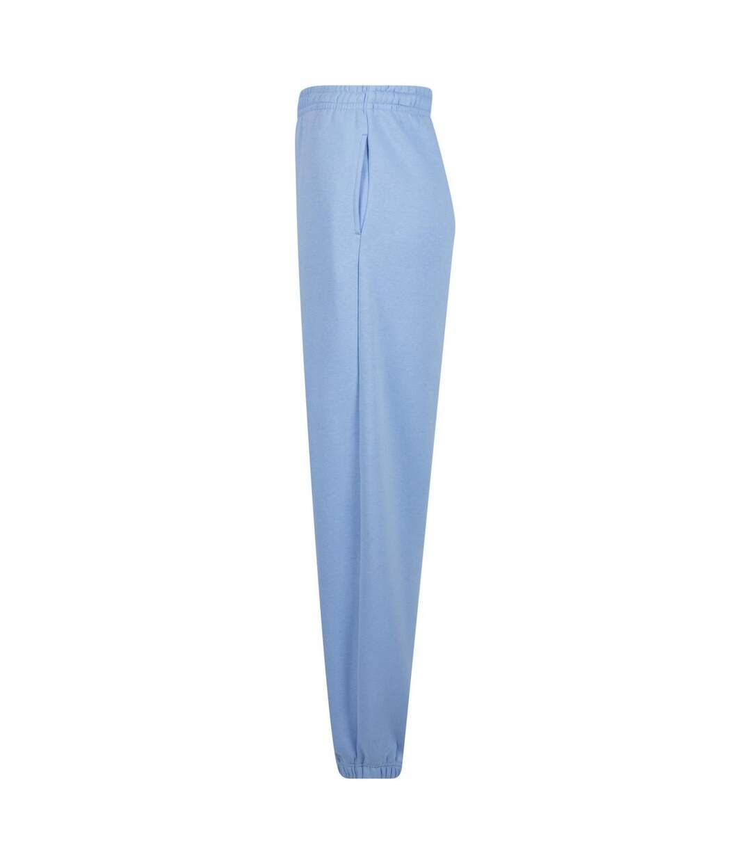 Pantalon De Jogging Fluffy Femme Bleu Poudré Build Your Brand-3