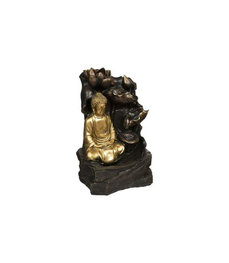 Fontaine & Bouddha Déco Kalyani 39cm Noir & Or