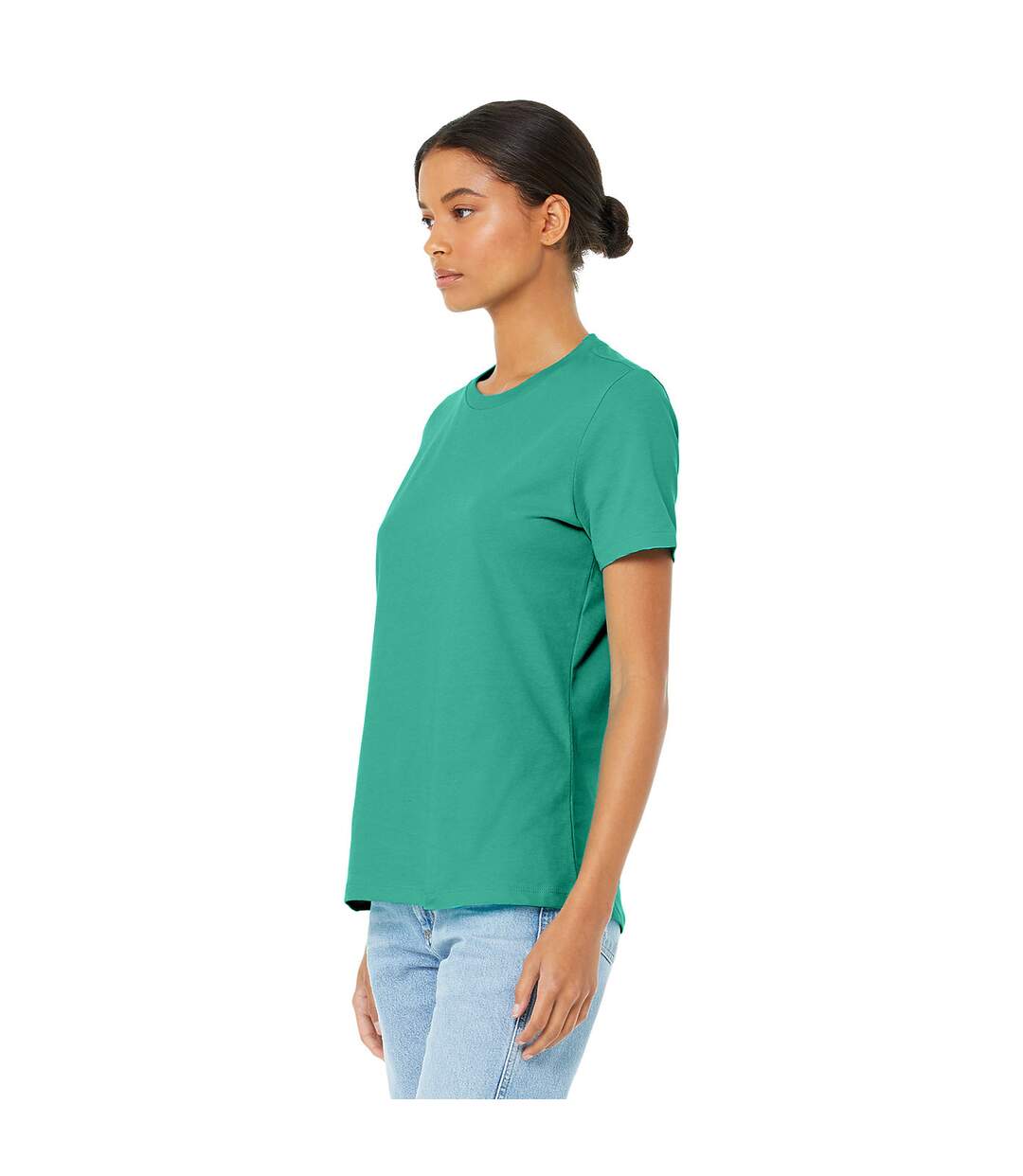 T-shirt femme bleu sarcelle Bella + Canvas-4