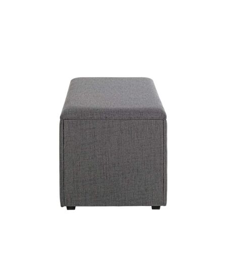 Coffre de Rangement Design Lumyna 65cm Gris