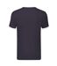 Mens Ringer Contrast T-shirt Navy White Fruit Of The Loom-2