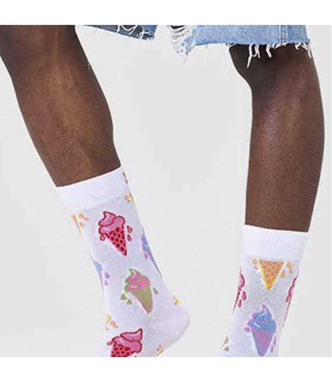 Multi Coloured Ice Cream Design Socks for Men and Women-4
