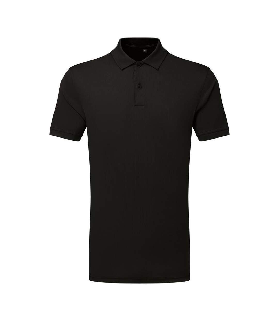 Polo Manches Courtes Motif/style Texturé Homme Noir TriDri-2