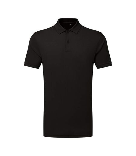 Polo Manches Courtes Motif/style Texturé Homme Noir TriDri