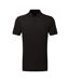 Polo Manches Courtes Motif/style Texturé Homme Noir TriDri-2