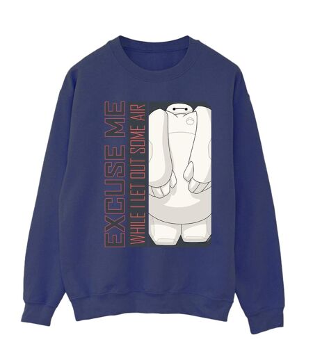 Disney - Sweat BIG HERO BAYMAX EXCUSE ME SOME AIR - Femme (Bleu marine) - UTBI11666