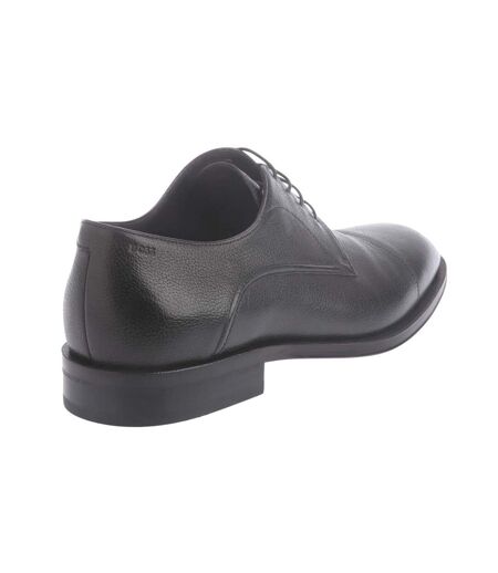 Mens Derrek Leather Derby Shoes Black Boss