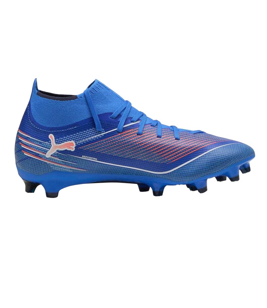 Womens/ladies Ultra Match+ Firm Ground Football Boots Blue White Puma-1