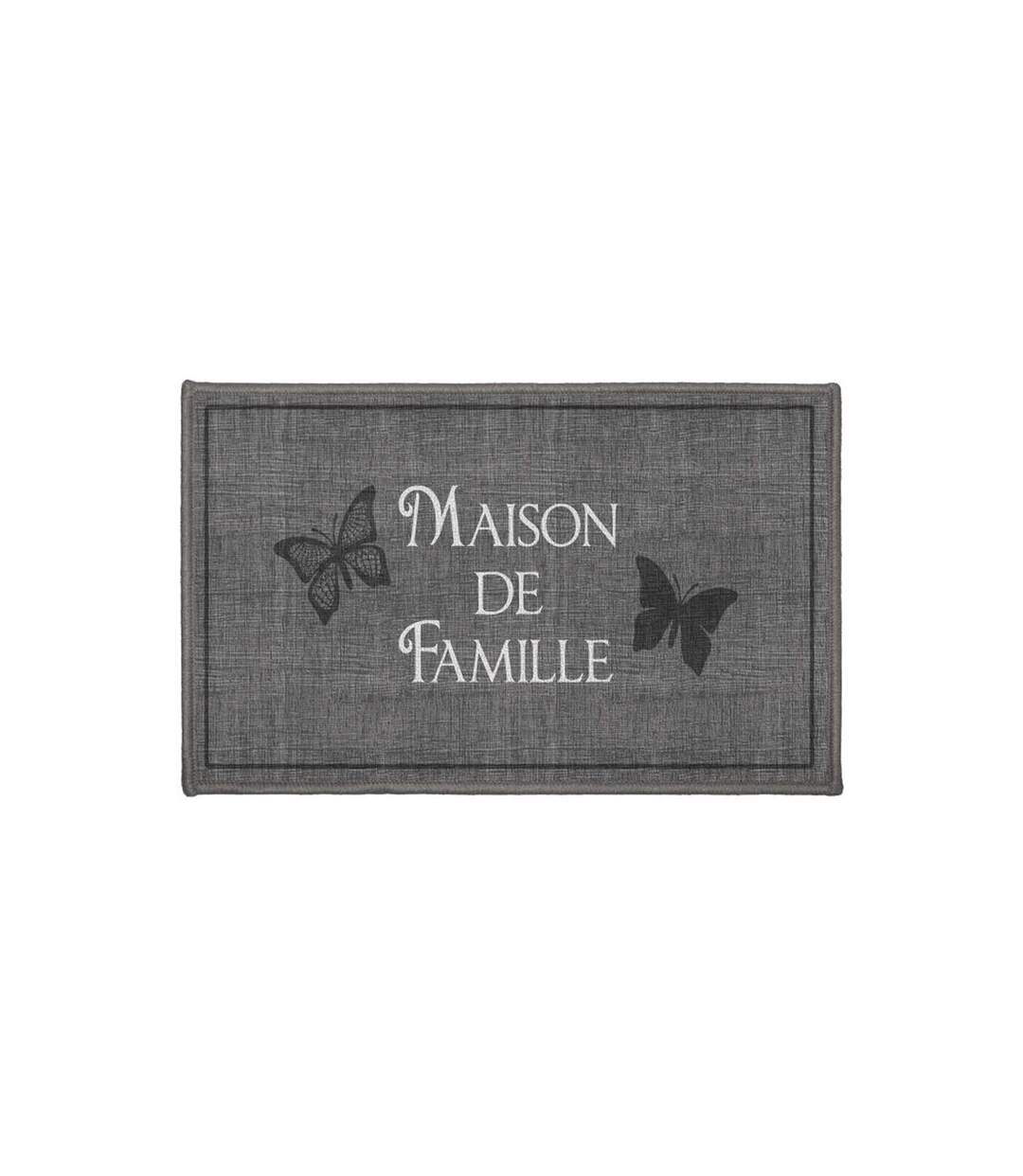 Tapis Rectangle Familia 50x80cm Gris-1