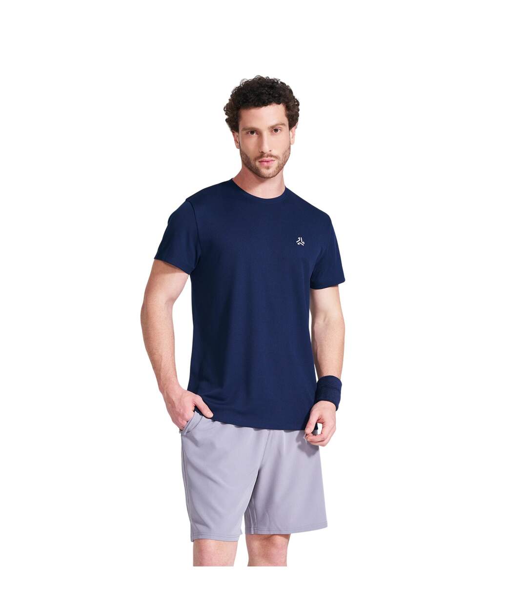 Mens Logo Regular T-shirt Navy Luke-4
