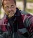 Men's Checked Sherpa Jacket - Burgundy Grey-3