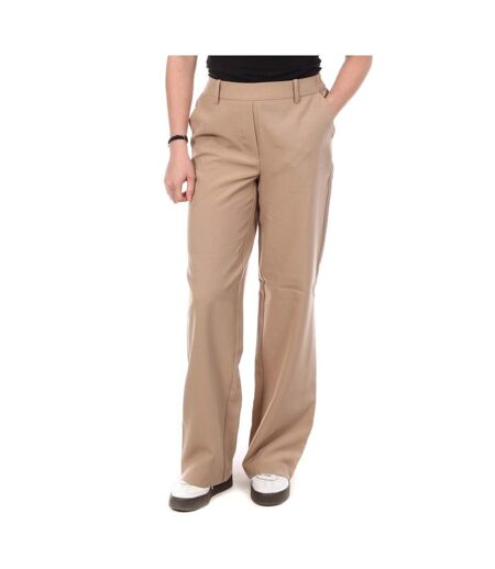 Pantalon straight beige femme vero moda barba