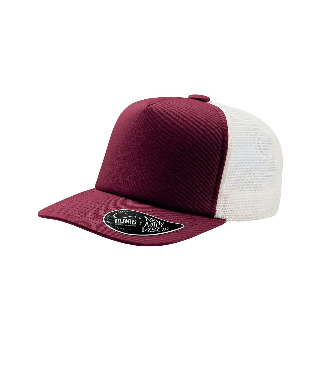 Casquette trucker visière mi-longue record mixte bordeaux Atlantis