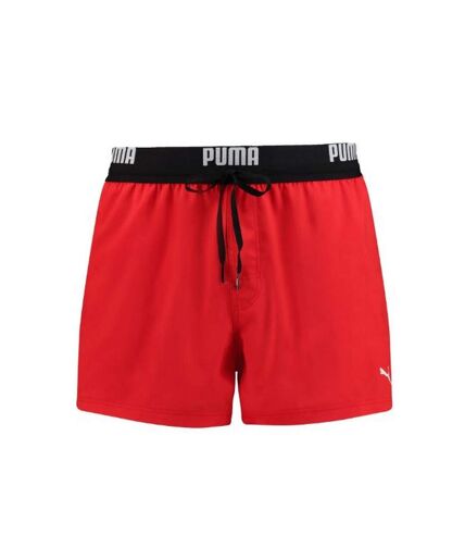 Puma Mens Repeat Logo Swimming Shorts (Red)