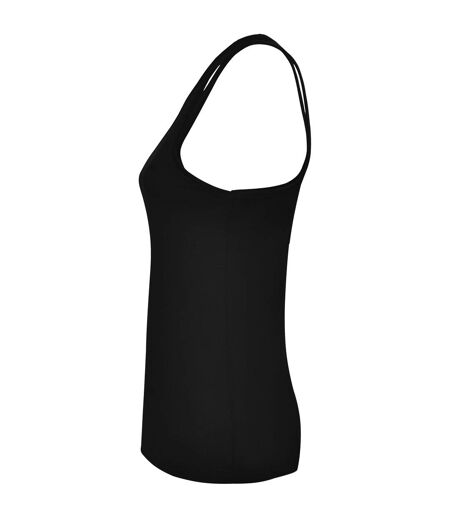 Womens/ladies Brenda Tank Top Black Roly