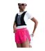 Womens/ladies Aero Swift Pleated Mid Rise Running Shorts Hyper Pink Nike-2