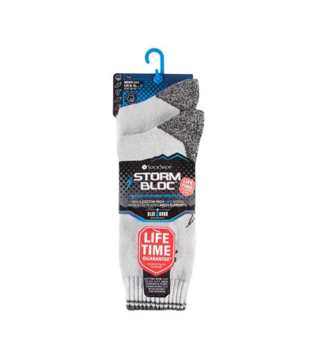 2 Pr Chaussettes Randonnée Homme Renforcée Coton