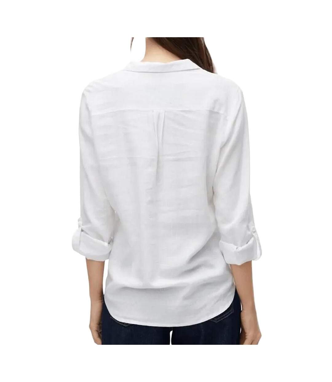 Chemise blanche femme vero moda bumpy-2