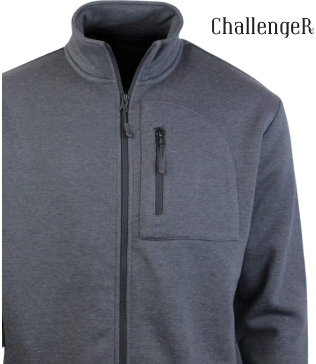 CHALLENGER CAPITAINE3 — Veste sweat zippée gris foncé : le confort pratique au quotidien-2