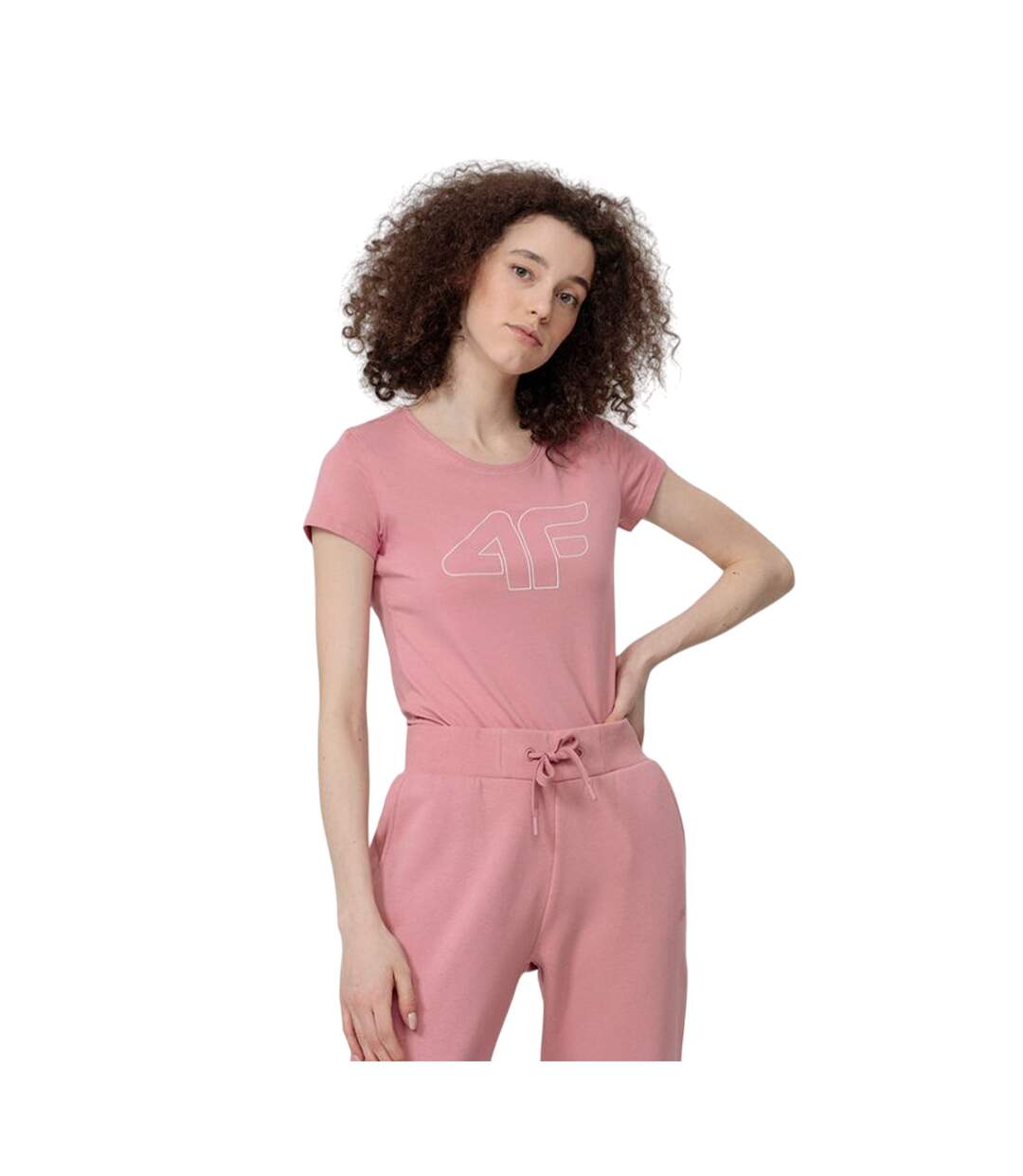 T-shirt H4l22-tsd353 Femme Rose 4F-1