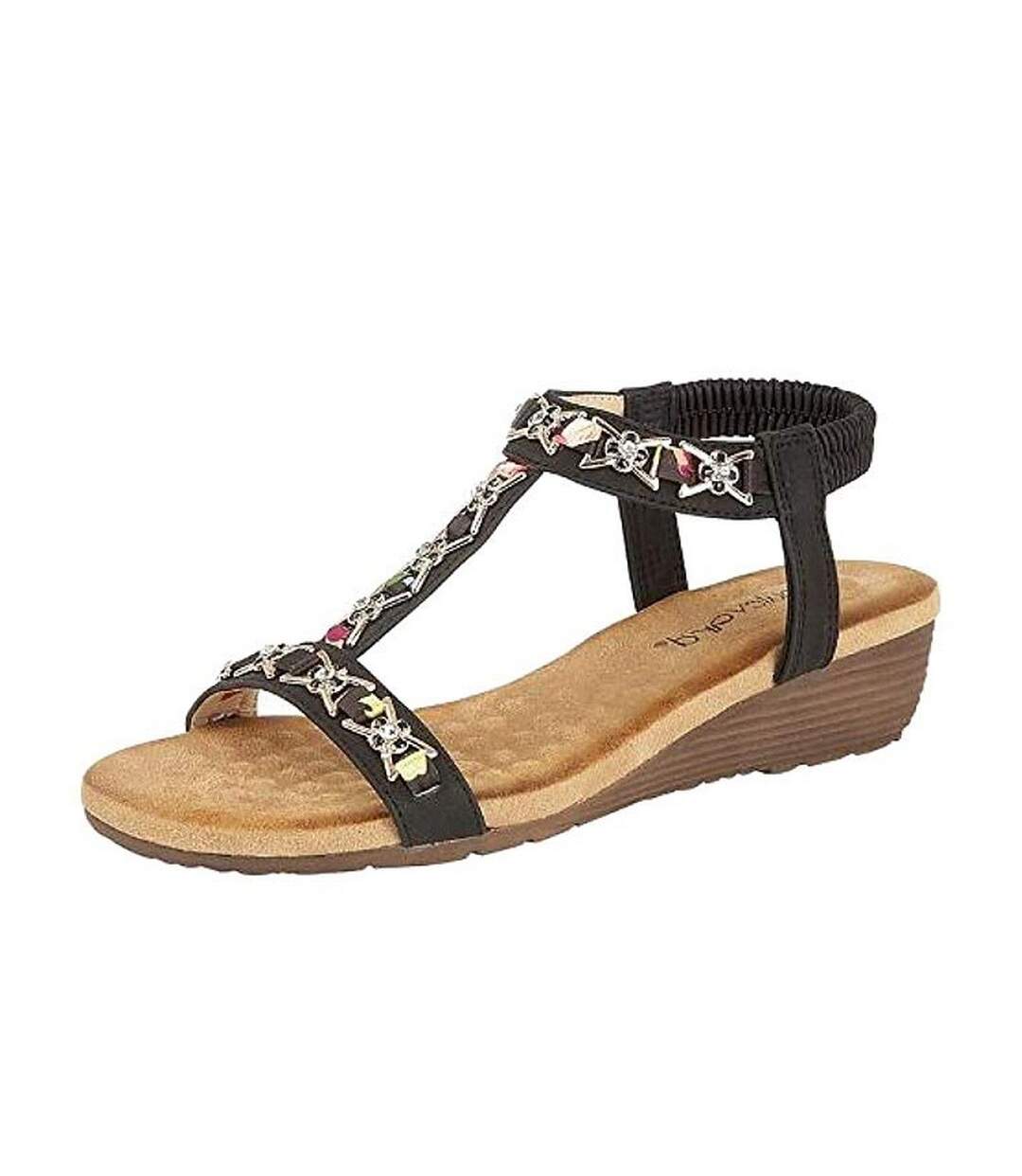 Sandales lia femme noir Cipriata