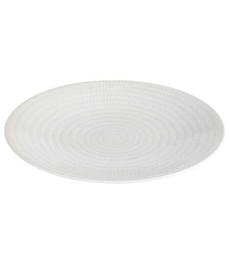 Lot de 6 Assiettes à Dessert Rice 21cm Blanc