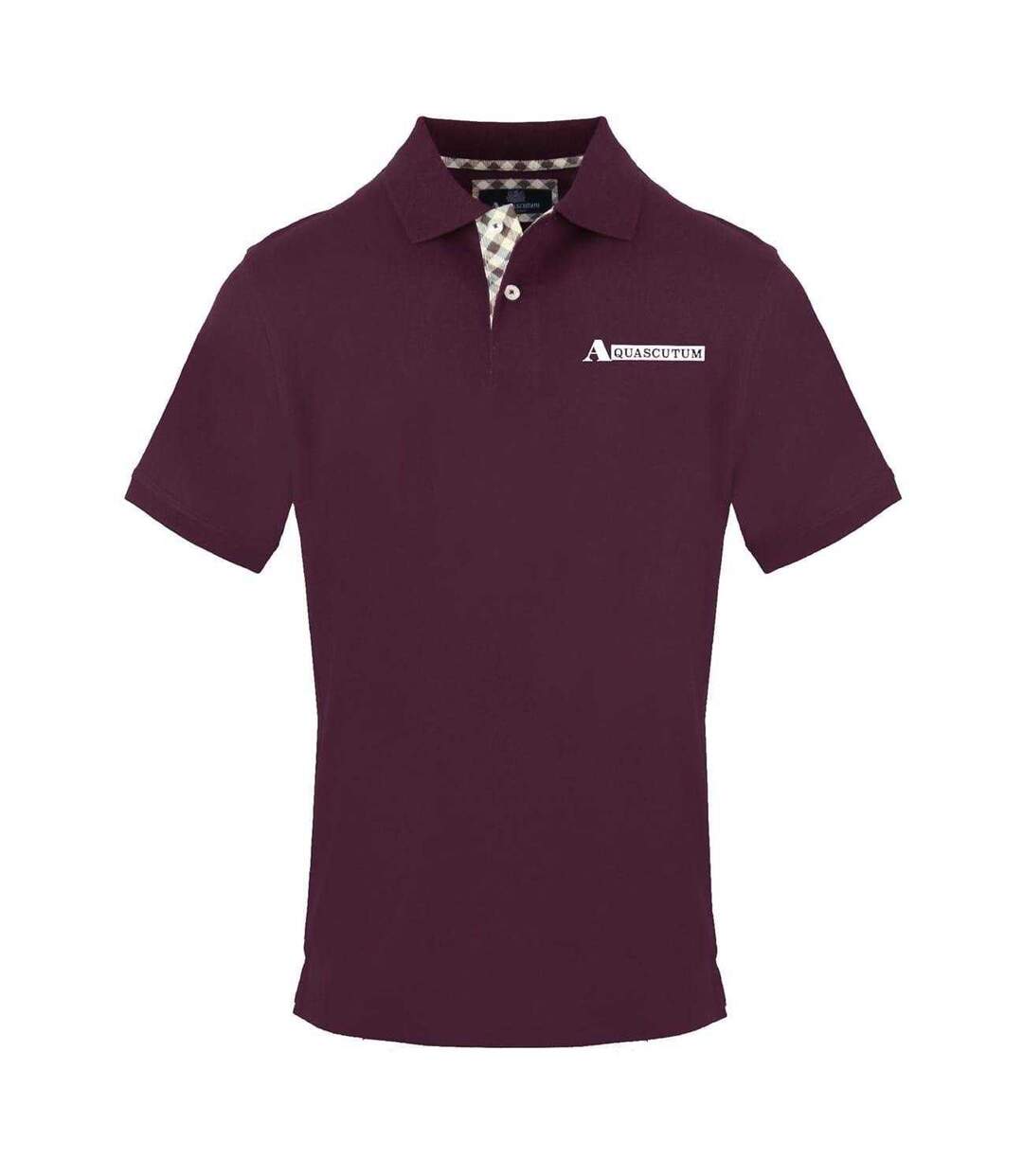 Polo Manches Courtes Homme Rouge Aquascutum-1