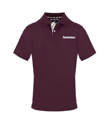 Polo Manches Courtes Homme Rouge Aquascutum