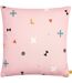 Bitsa recycled cushion cover 43cm x 43cm blush pink/grey Furn