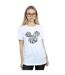 Disney Femme/Les femmes Mickey Mouse Animal Coton Boyfriend T-Shirt (Blanc) - UTBI38154-2