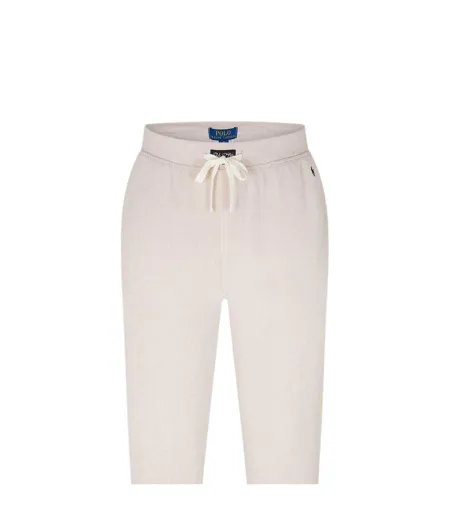 Mens Cotton Blend Tapered Joggers Stone Ralph Lauren