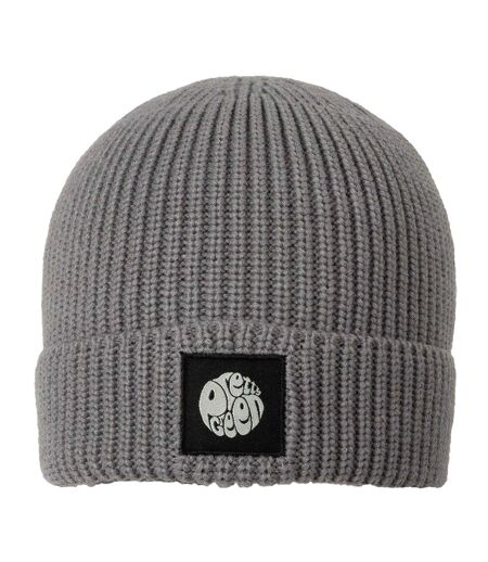 Mens Ribbed Beanie Grey Pretty Green