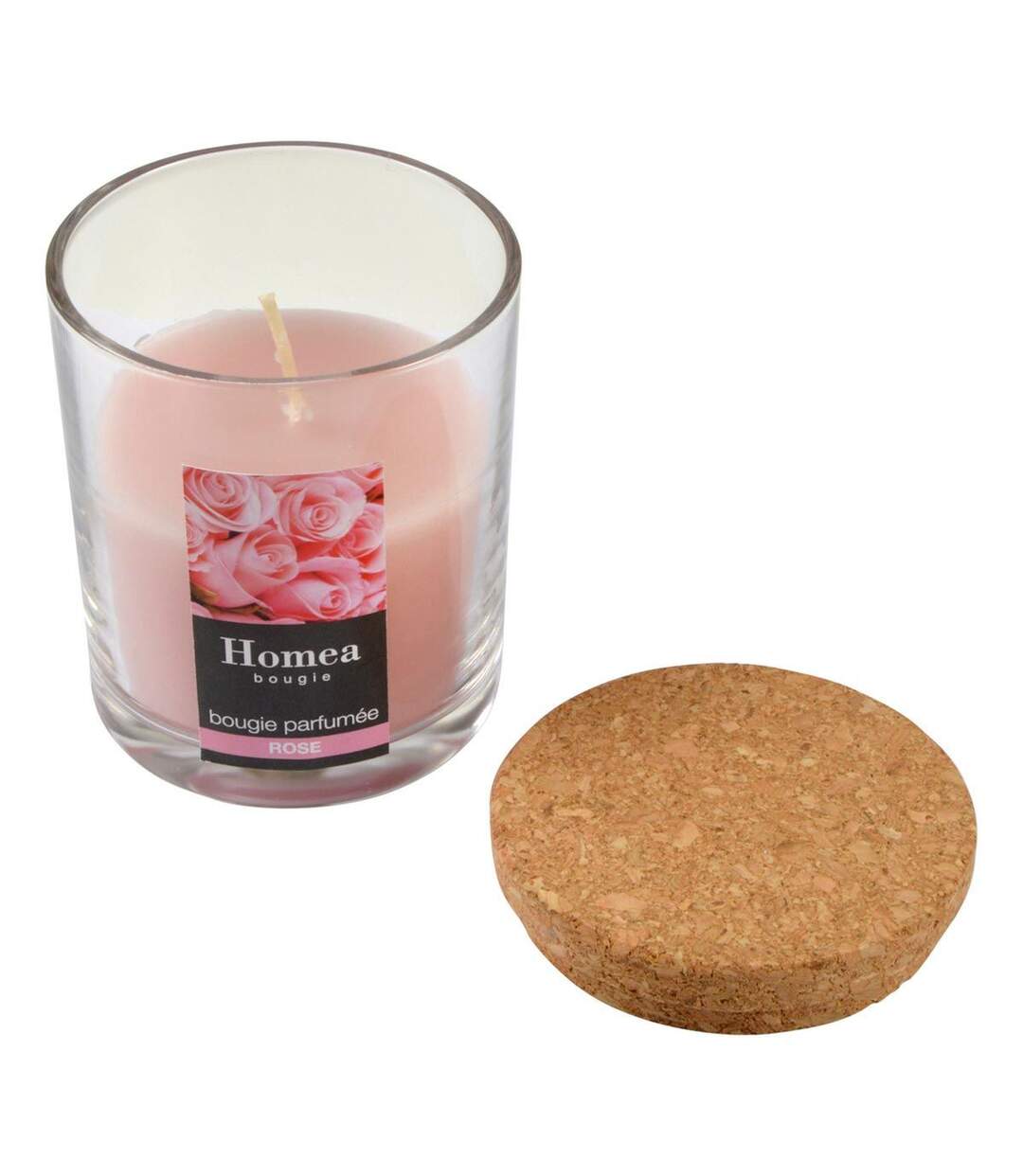 Bougie Verrine Parfumée Essentiel 8cm Rose-2
