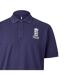 Mens England Cricket Ribbed Polo Shirt Navy Castore-3