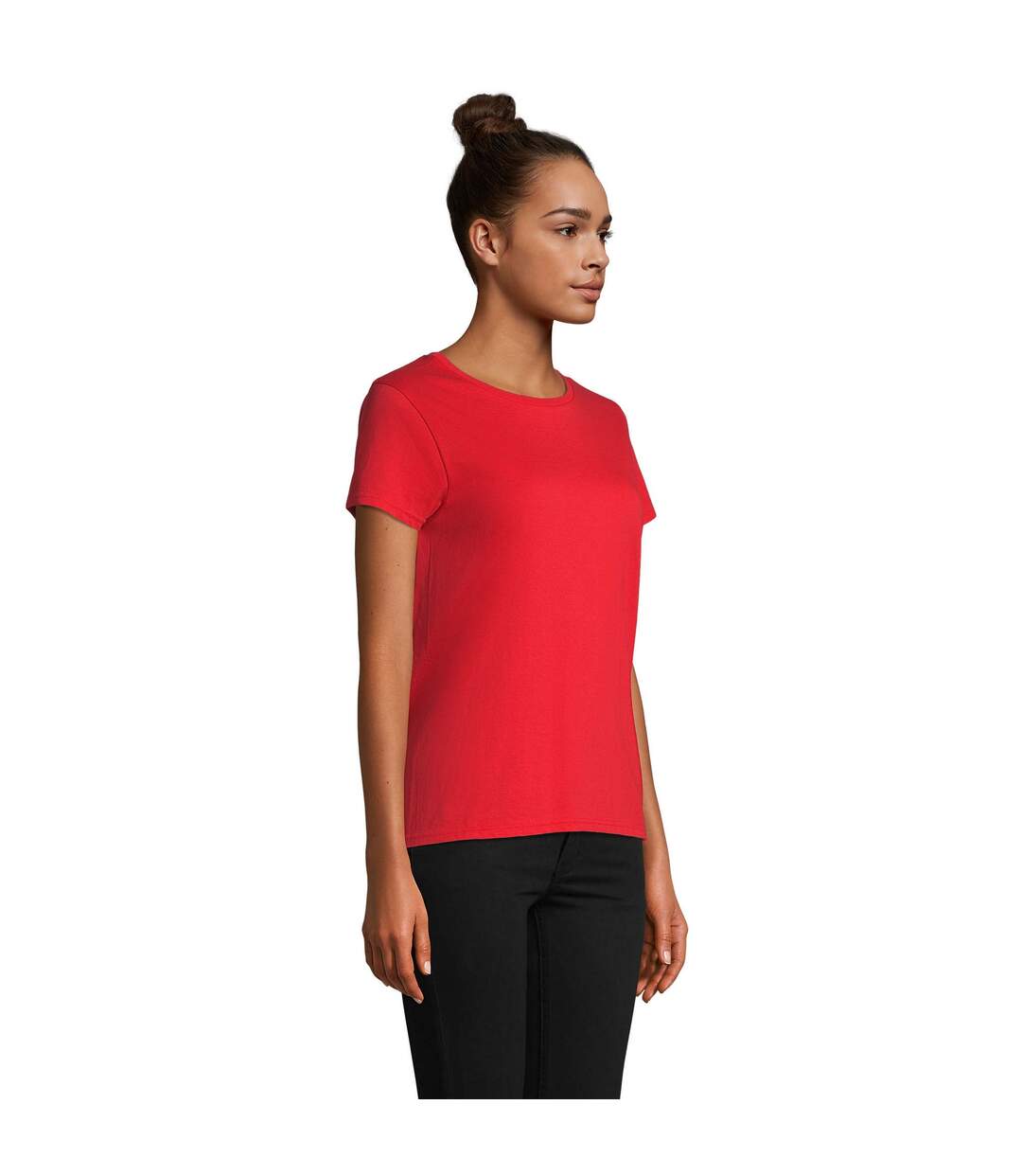 T-shirt Pioneer Femme Rouge Vif SOLS-3