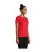 T-shirt Pioneer Femme Rouge Vif SOLS-3