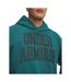 Sweat À Capuche Rival Homme Vert Noir Under Armour-3