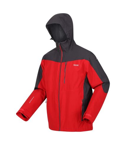 Veste imperméable wentwood homme rouge danger / cendre Regatta