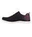 Womens/ladies virtue trainers black/pink Skechers-2