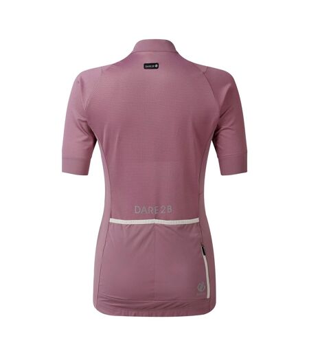 Veste Manches Courtes De Cyclisme Motif/style Éclair Femme Rose Pâle Dare 2B