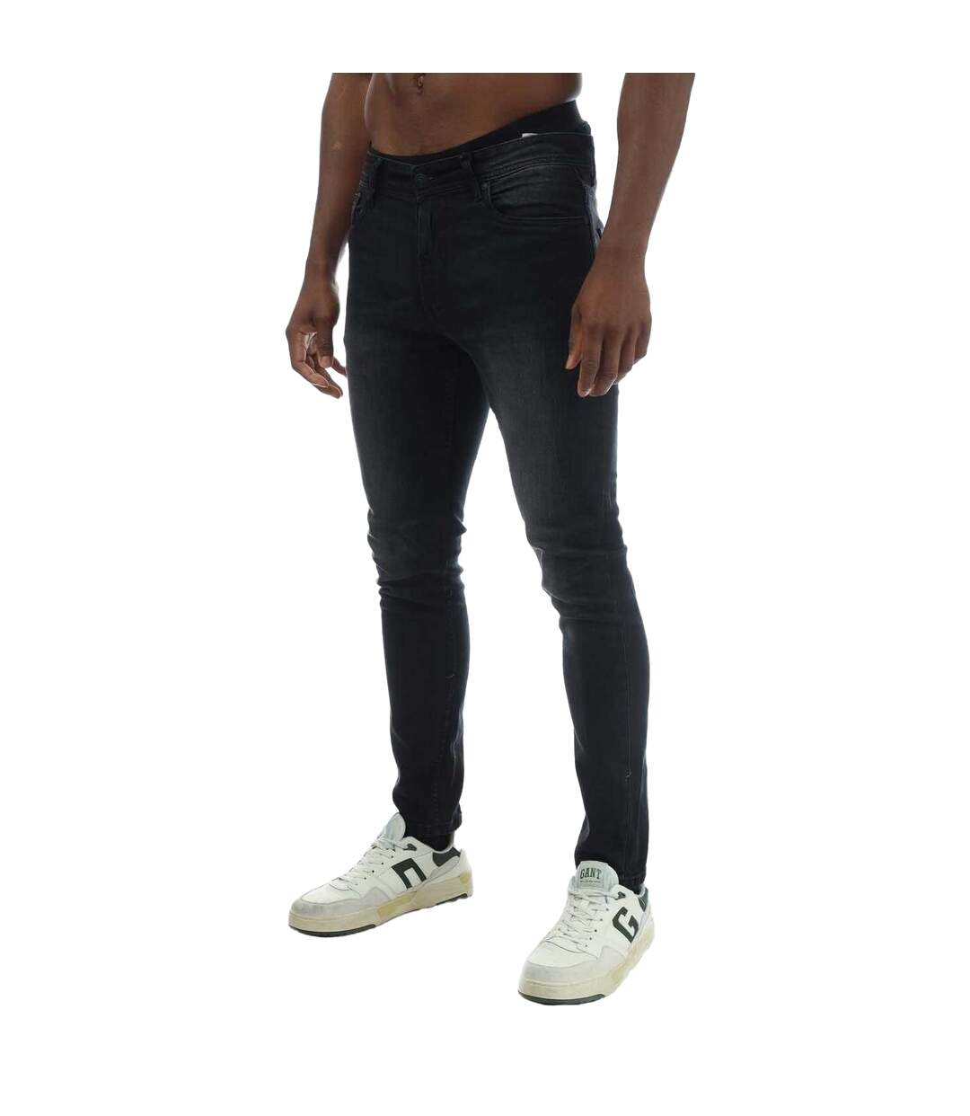Jean Overbug Homme Noir Duck And Cover-1