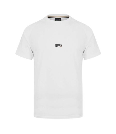 T-shirt Manches Raglan Motif/style Logo Homme Blanc Boss