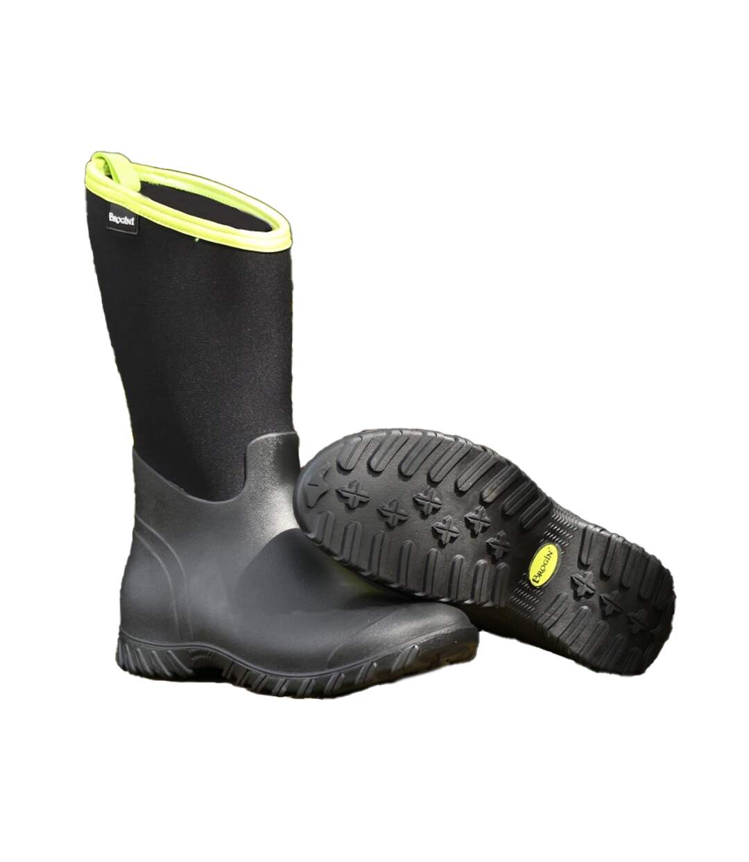 Bottes Mucker Belmont Adulte Noir Vert Clair Brogini-3